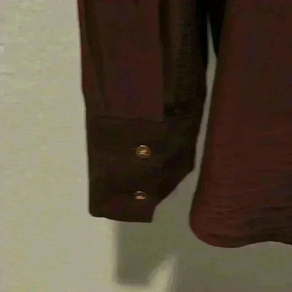 Loft petite burgundy light long sleeve size LP - Picture 5 of 8